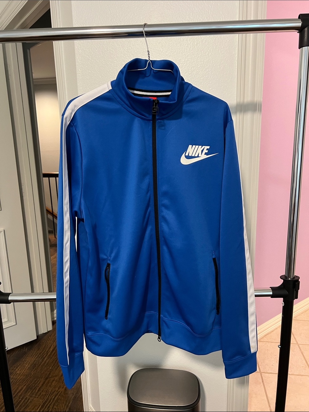 Nike Royal Blue Track Jacket with White Accents